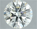 Natural Diamond 5.01 Carats, Round with Excellent Cut, J Color, VS2 Clarity and Certified by IGI