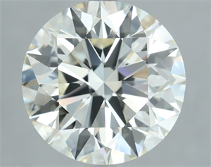 Picture of Natural Diamond 5.01 Carats, Round with Excellent Cut, J Color, VS2 Clarity and Certified by IGI