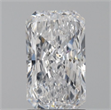 Natural Diamond 1.50 Carats, Radiant with  Cut, D Color, SI2 Clarity and Certified by GIA