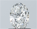 Natural Diamond 0.71 Carats, Oval with  Cut, F Color, IF Clarity and Certified by GIA