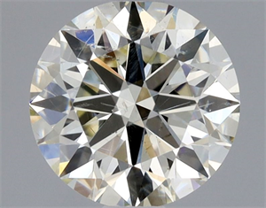 Picture of Natural Diamond 0.76 Carats, Round with Excellent Cut, L Color, SI2 Clarity and Certified by GIA