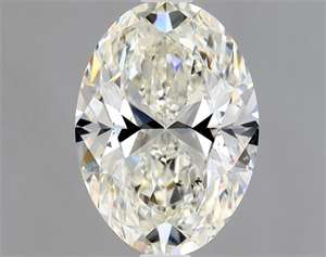 Picture of Natural Diamond 1.30 Carats, Oval with  Cut, J Color, SI1 Clarity and Certified by GIA