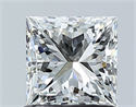 Natural Diamond 1.01 Carats, Princess with  Cut, G Color, VS1 Clarity and Certified by GIA