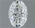 Natural Diamond 0.90 Carats, Oval with  Cut, G Color, VVS2 Clarity and Certified by GIA