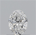 Natural Diamond 0.55 Carats, Oval with  Cut, D Color, VS2 Clarity and Certified by GIA