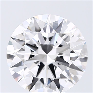 Picture of Lab Grown Diamond 5.13 Carats, Round with Excellent Cut, D Color, VS1 Clarity and Certified by GIA