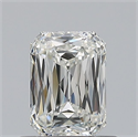 Natural Diamond 0.66 Carats, Radiant with  Cut, H Color, VVS2 Clarity and Certified by GIA