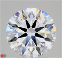 Lab Grown Diamond 3.05 Carats, Round with Ideal Cut, D Color, VVS1 Clarity and Certified by IGI