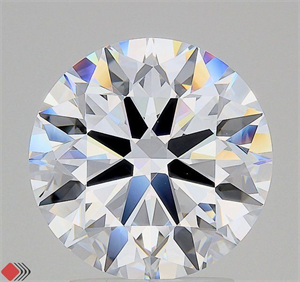 Picture of Lab Grown Diamond 3.05 Carats, Round with Ideal Cut, D Color, VVS1 Clarity and Certified by IGI