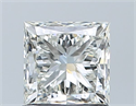 Natural Diamond 1.01 Carats, Princess with  Cut, G Color, SI2 Clarity and Certified by GIA