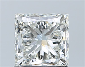 Picture of Natural Diamond 1.01 Carats, Princess with  Cut, G Color, SI2 Clarity and Certified by GIA