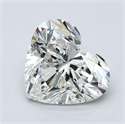 Natural Diamond 3.01 Carats, Heart with  Cut, H Color, SI1 Clarity and Certified by GIA