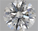 Lab Grown Diamond 1.09 Carats, Round with Ideal Cut, E Color, VVS2 Clarity and Certified by IGI