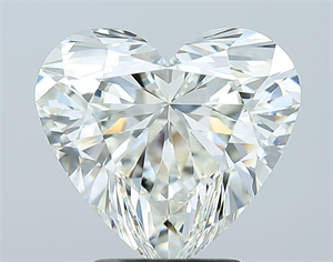 Picture of Natural Diamond 3.12 Carats, Heart with  Cut, H Color, VVS2 Clarity and Certified by IGI