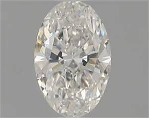 Picture of Natural Diamond 0.45 Carats, Oval with  Cut, H Color, SI1 Clarity and Certified by GIA