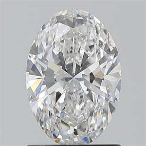 Picture of Natural Diamond 1.20 Carats, Oval with  Cut, D Color, SI1 Clarity and Certified by GIA