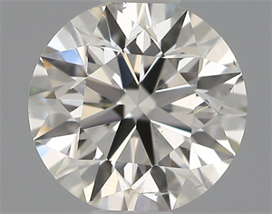 Picture of Natural Diamond 0.50 Carats, Round with Excellent Cut, I Color, SI2 Clarity and Certified by IGI