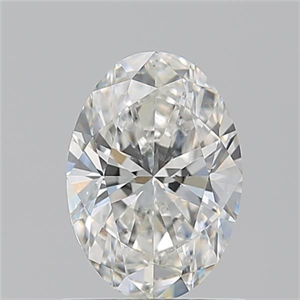 Picture of Natural Diamond 1.01 Carats, Oval with  Cut, G Color, VS2 Clarity and Certified by GIA