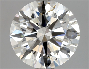 Picture of Natural Diamond 1.54 Carats, Round with Excellent Cut, G Color, FL Clarity and Certified by GIA