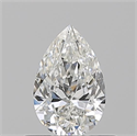 Natural Diamond 0.53 Carats, Pear with  Cut, G Color, VVS1 Clarity and Certified by GIA