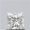 Natural Diamond 0.91 Carats, Princess with  Cut, I Color, VS2 Clarity and Certified by GIA