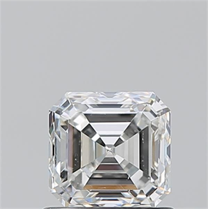 Picture of Natural Diamond 0.90 Carats, Asscher with  Cut, G Color, SI1 Clarity and Certified by GIA