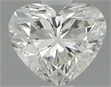 Natural Diamond 0.65 Carats, Heart with  Cut, K Color, SI1 Clarity and Certified by GIA