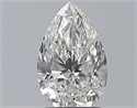 Natural Diamond 1.50 Carats, Pear with  Cut, H Color, SI1 Clarity and Certified by GIA