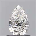 Natural Diamond 0.60 Carats, Pear with  Cut, E Color, VVS1 Clarity and Certified by GIA