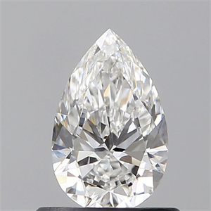Picture of Natural Diamond 0.60 Carats, Pear with  Cut, E Color, VVS1 Clarity and Certified by GIA