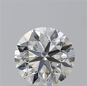Picture of Natural Diamond 2.51 Carats, Round with Very Good Cut, I Color, VS1 Clarity and Certified by GIA