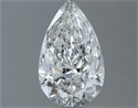 Natural Diamond 1.01 Carats, Pear with  Cut, F Color, SI2 Clarity and Certified by GIA