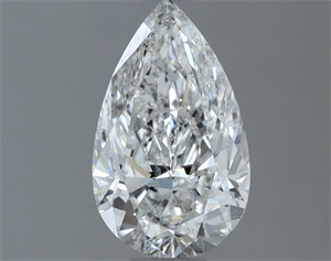 Picture of Natural Diamond 1.01 Carats, Pear with  Cut, F Color, SI2 Clarity and Certified by GIA