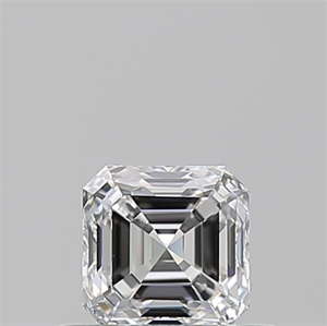 Foto Diamante Natural 0.50 quilates, Asscher , Color D, claridad VVS2 y certificado GIA de