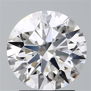 Picture of Lab Grown Diamond 2.27 Carats, Round with Ideal Cut, E Color, VVS2 Clarity and Certified by IGI