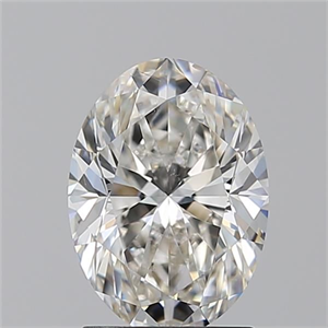 Picture of Natural Diamond 1.50 Carats, Oval with  Cut, I Color, SI1 Clarity and Certified by GIA