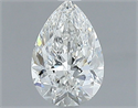 Natural Diamond 0.50 Carats, Pear with  Cut, G Color, SI1 Clarity and Certified by GIA