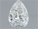 Diamante Natural 0.50 quilates, De pera , Color G, claridad SI1 y certificado GIA