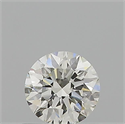 Diamante Natural 0.56 quilates, Redondo , Color J, claridad IF y certificado GIA