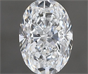 Natural Diamond 0.50 Carats, Oval with  Cut, E Color, VS1 Clarity and Certified by GIA