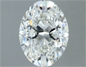 Natural Diamond 1.30 Carats, Oval with  Cut, H Color, VS2 Clarity and Certified by GIA