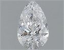 Diamante Natural 0.61 quilates, De pera , Color D, claridad VVS2 y certificado GIA
