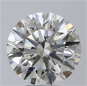 Natural Diamond 5.23 Carats, Round with Excellent Cut, H Color, VVS2 Clarity and Certified by HRD
