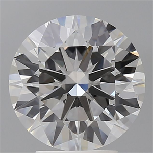 Picture of Lab Grown Diamond 3.53 Carats, Round with Excellent Cut, E Color, VVS2 Clarity and Certified by IGI