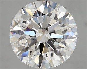 Picture of Lab Grown Diamond 6.18 Carats, Round with Ideal Cut, D Color, IF Clarity and Certified by IGI