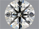 Natural Diamond 0.80 Carats, Round with Excellent Cut, K Color, SI2 Clarity and Certified by GIA