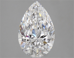 Foto Diamante Natural 3.01 quilates, De pera , Color D, claridad FL y certificado GIA de