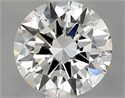 Natural Diamond 1.01 Carats, Round with Excellent Cut, G Color, SI1 Clarity and Certified by GIA