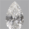 Diamante Natural 0.13 quilates, De pera , Color F, claridad VVS2 y certificado IGI