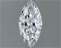 Natural Diamond 0.61 Carats, Marquise with  Cut, D Color, SI1 Clarity and Certified by GIA